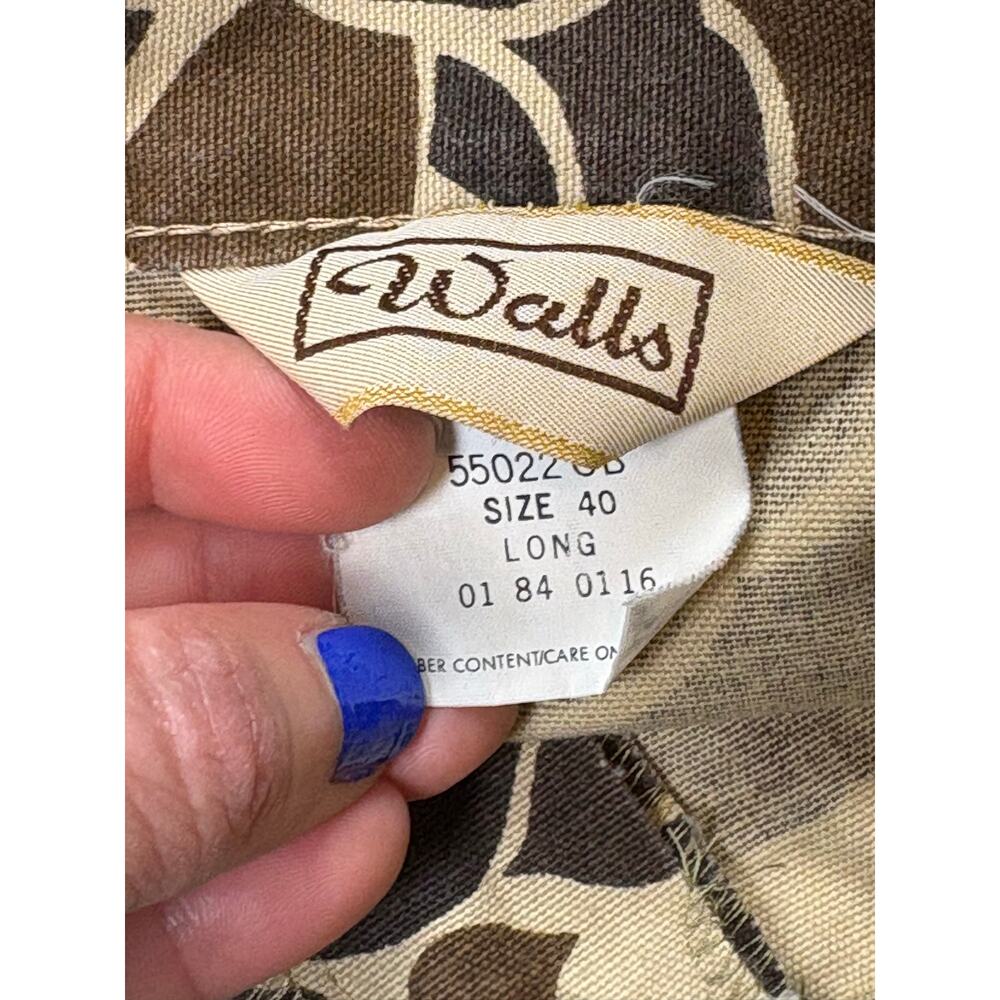Walls Vintage 80s Duck Camo Cargo Pants Men's 38x32 1/2 Made in USA Hunting - Picture 5 of 7